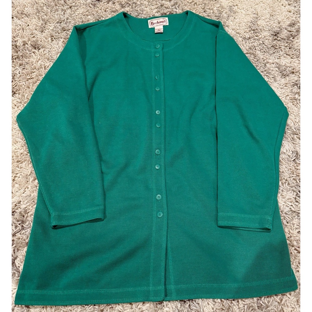 Women's‎ Green Bechamel Cardigan Sweater Size XL